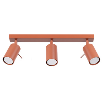 Plafondlamp RING 3L rood ochra