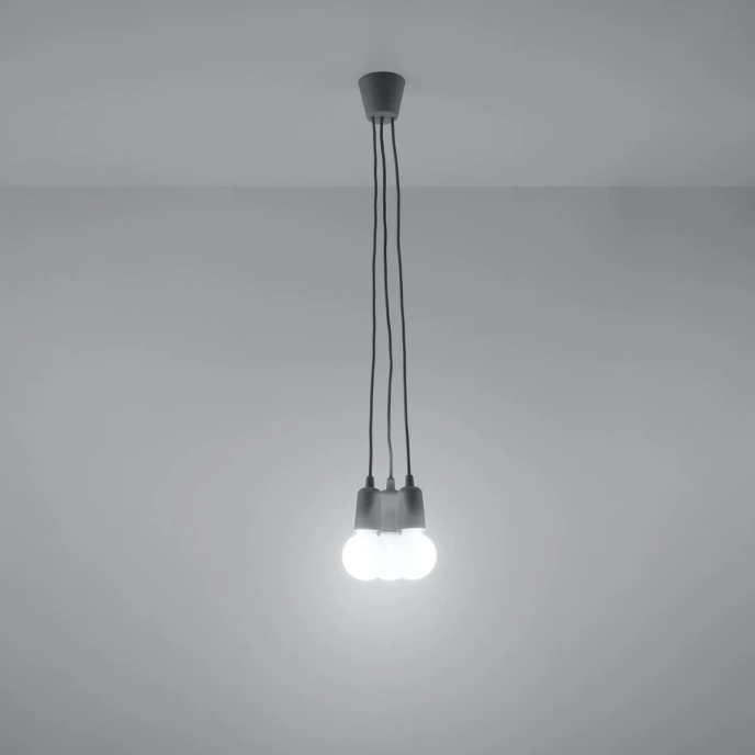 Hanglamp DIEGO 3 grijs