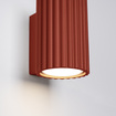 Wandlamp KARBON 10 rood oker