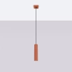 Hanglamp KARBON 1 rood oker