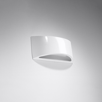 Gelakte wandlamp VIXEN wit glans