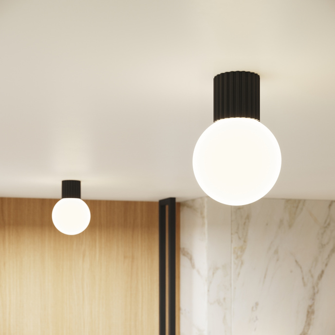 Plafondlamp HALO zwart IP44