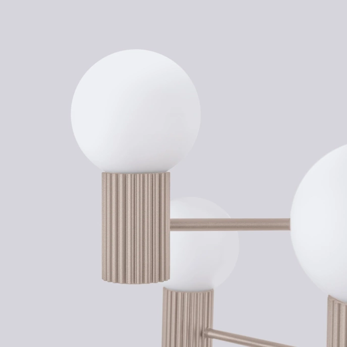 Kroonluchter HALO 6 taupe