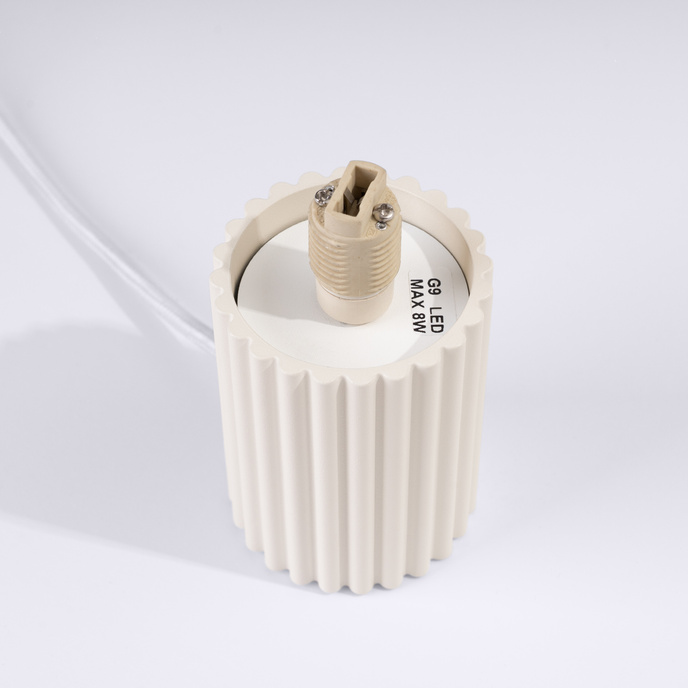 Tafellamp HALO beige