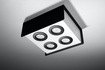 Plafond STEREO 4 wit/zwart