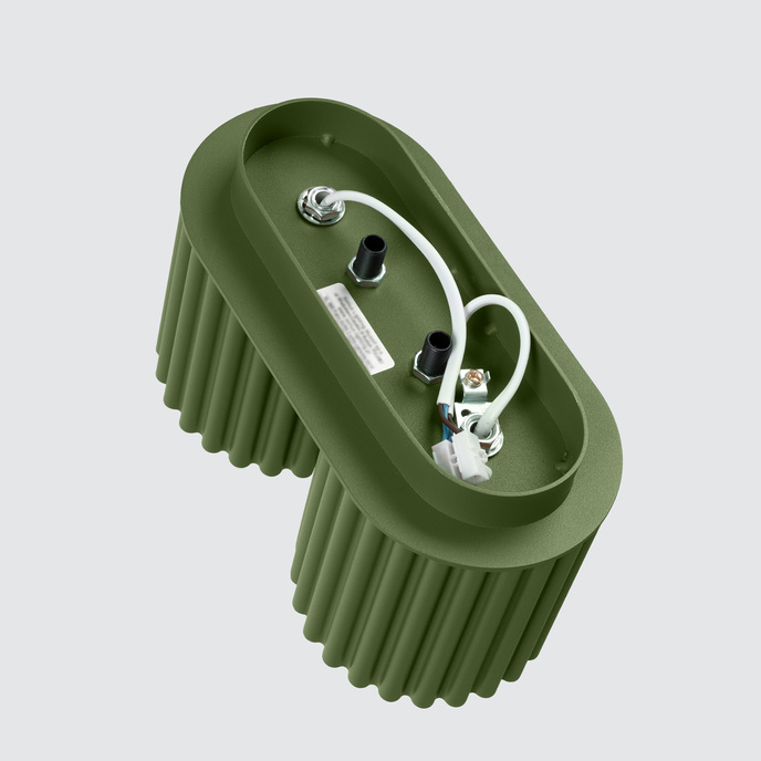 Plafondlamp AURA 2 olijfgroen GU10