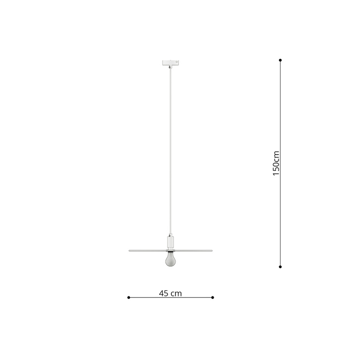 Hanglamp SIRKEL 45 zwart