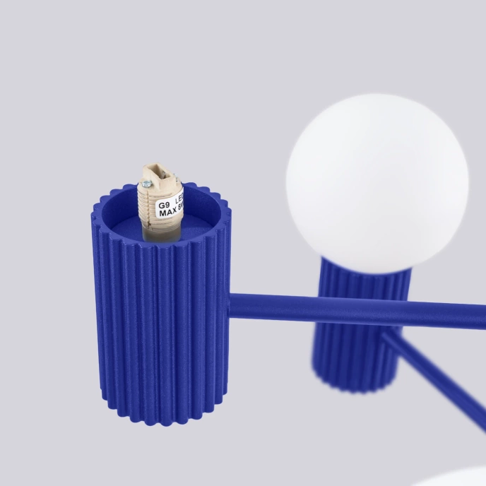 Kroonluchter HALO 6 ultramarijn