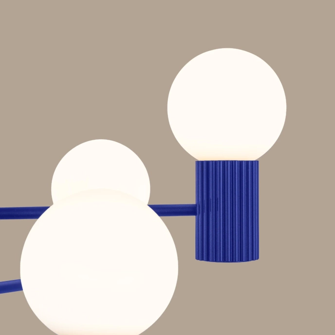 Kroonluchter HALO 6 ultramarijn