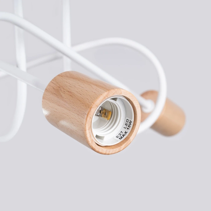 Kroonluchter EMBER 3 wit