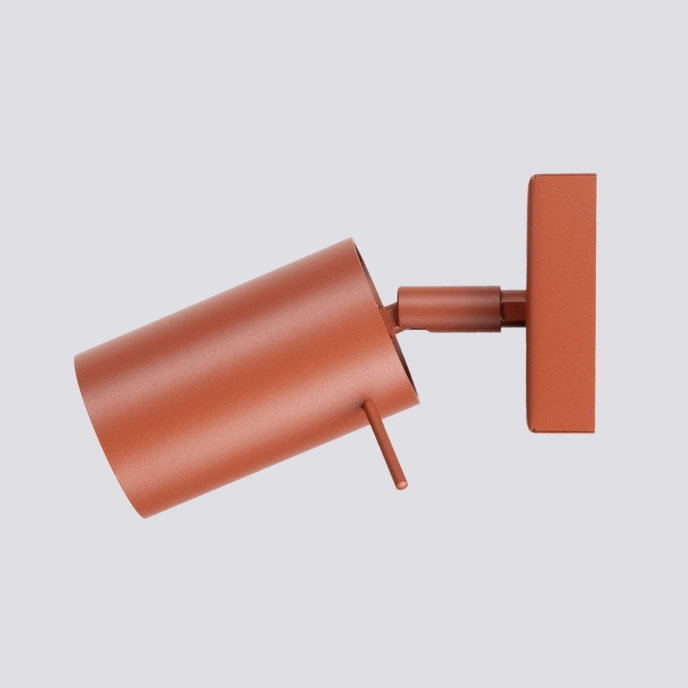 Wandlamp RING rood ochra