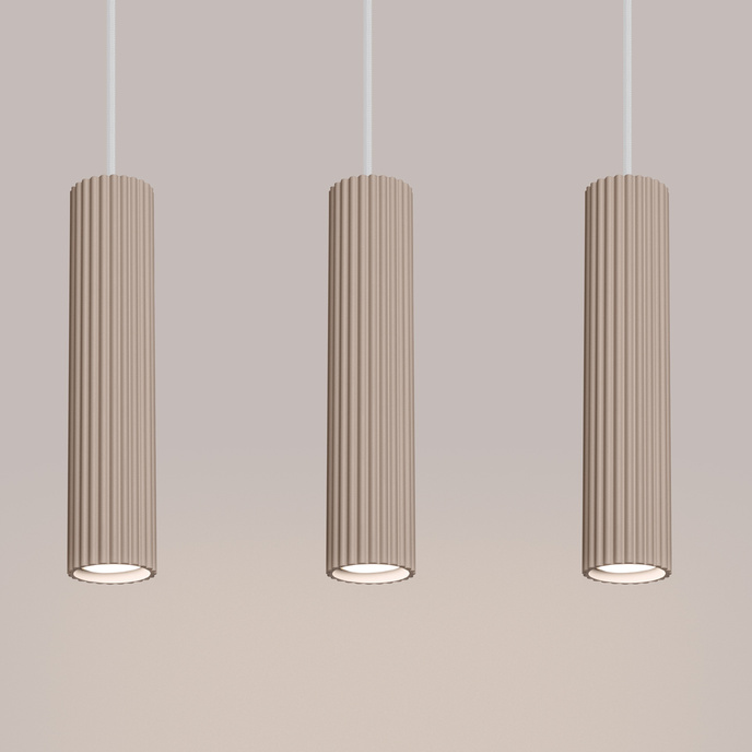 Hanglamp KARBON 3L taupe