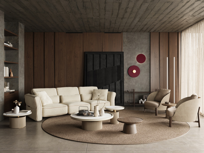 Wandlamp AKE 50 beige