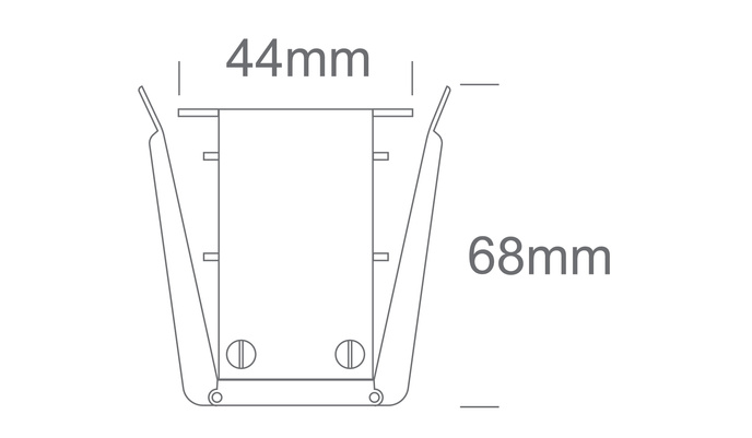 Magnetische inbouwrail 2m zwart MIDI AAN/UIT DALI 48V