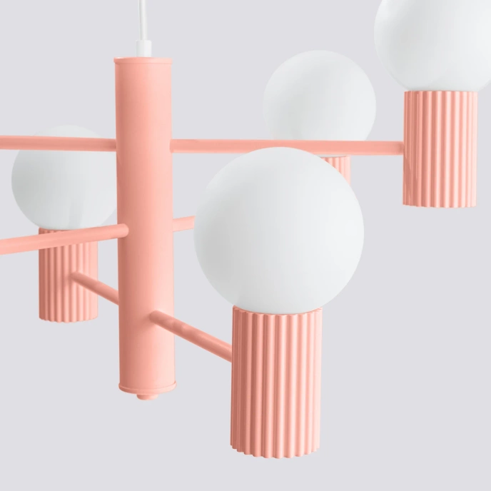 Kroonluchter HALO 6 perzik