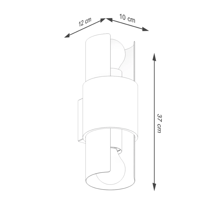 Wandlamp FLASH 2 wit