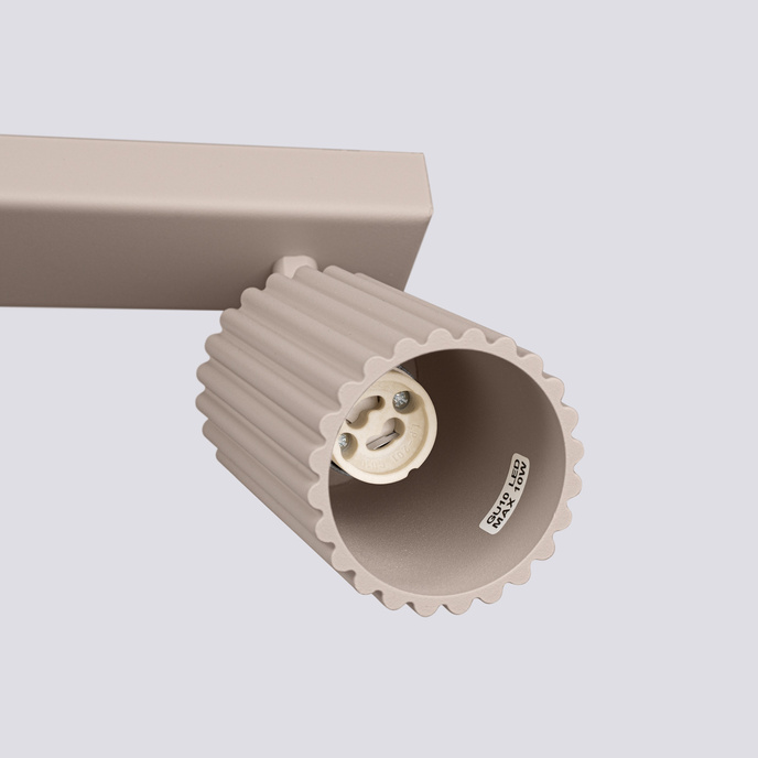 Plafondlamp KARBON 3P taupe