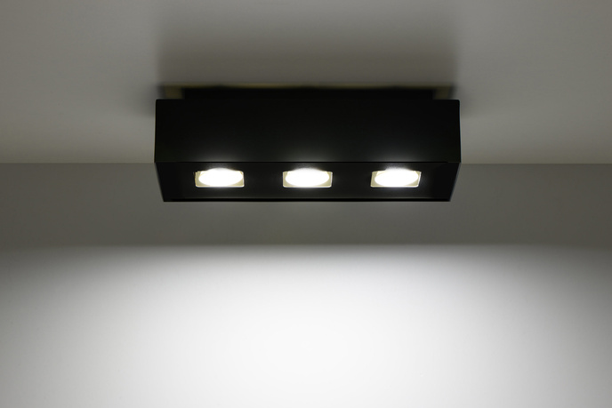 Plafondlamp MONO 3 zwart