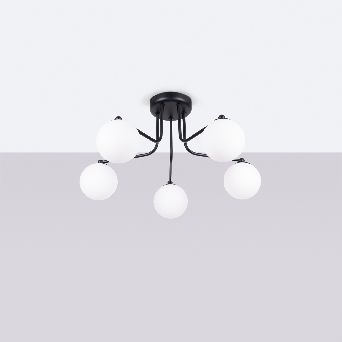 Kroonluchter ASTRAL 5 zwart