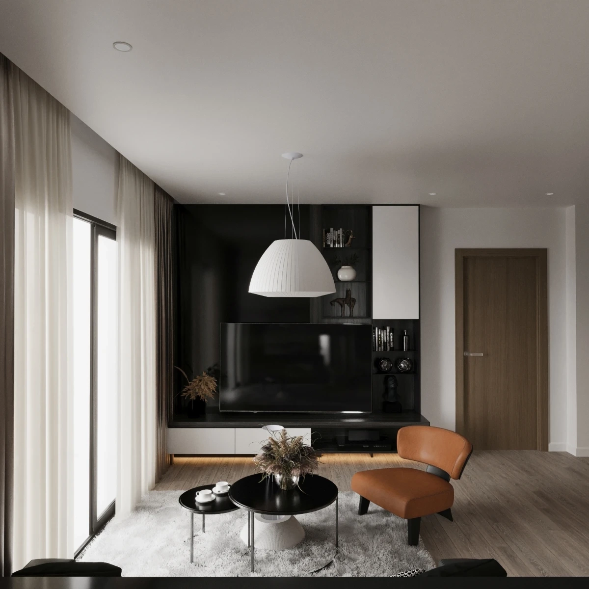 Kroonluchter BELLA 60 wit