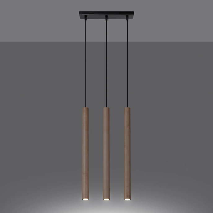 Hanglamp PASTELO 3L hout