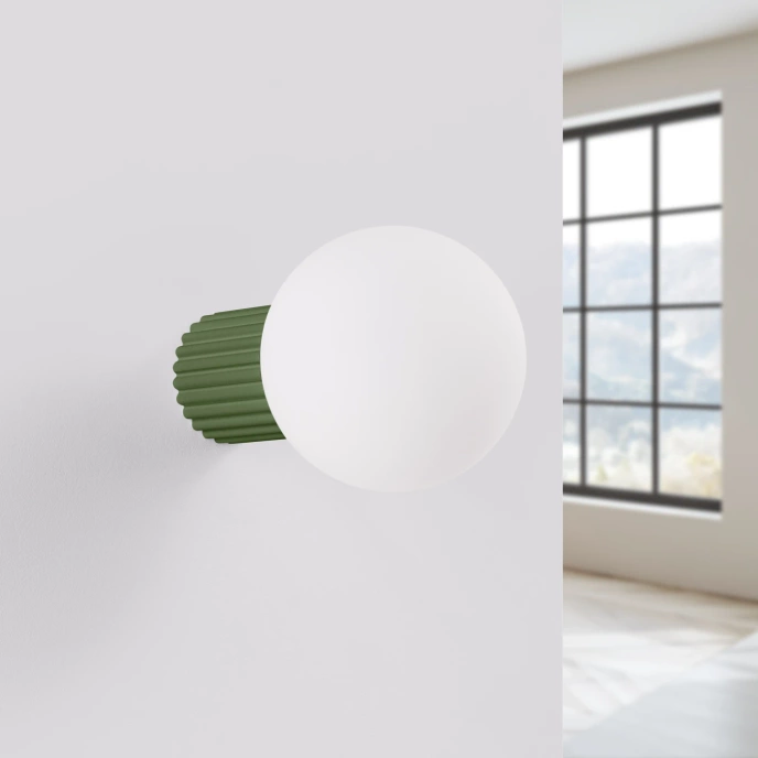 Wandlamp HALO olijfgroen IP44
