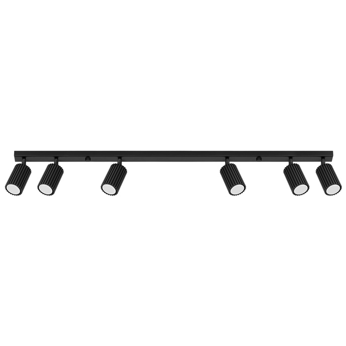 Plafondlamp KARBON 6L zwart