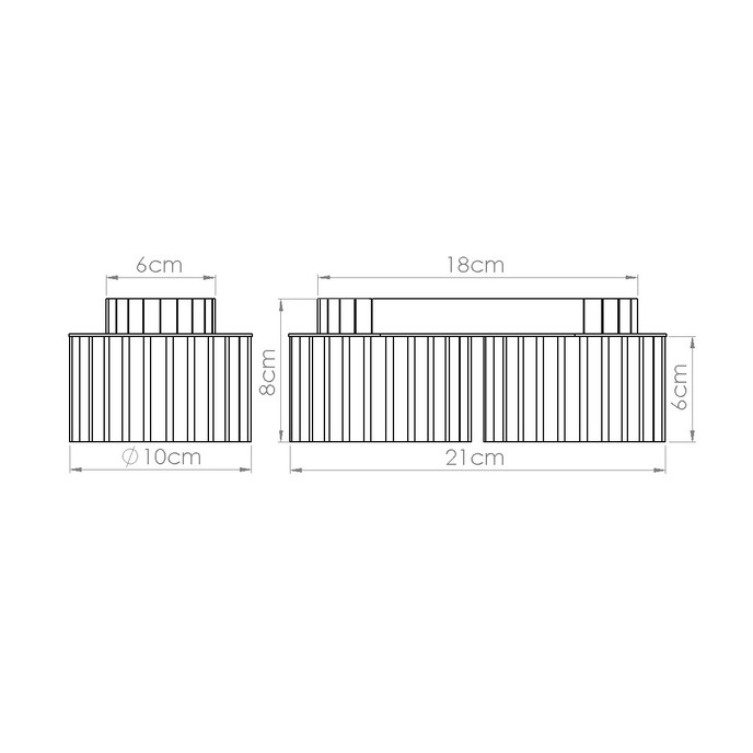 Plafondlamp AURA 2 olijfgroen Gx53