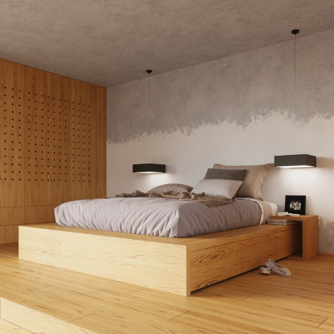 Plafondlamp HORUS 55 zwart