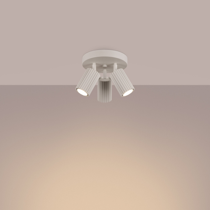 Plafondlamp KARBON 3P beige