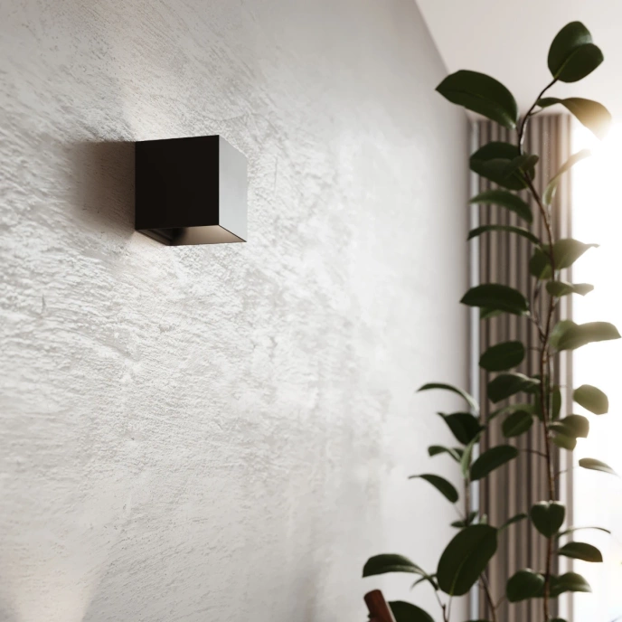 Wandlamp LUCA zwart LED IP54