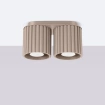 Plafondlamp AURA 2 taupe GU10
