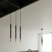 Hanglamp MOZAICA 3P zwart/koper