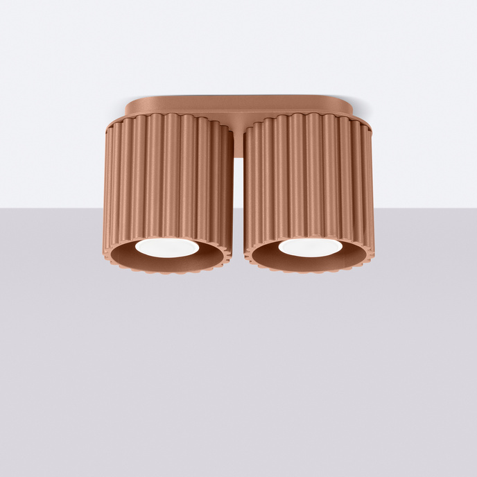 Plafondlamp AURA 2 mokka GU10