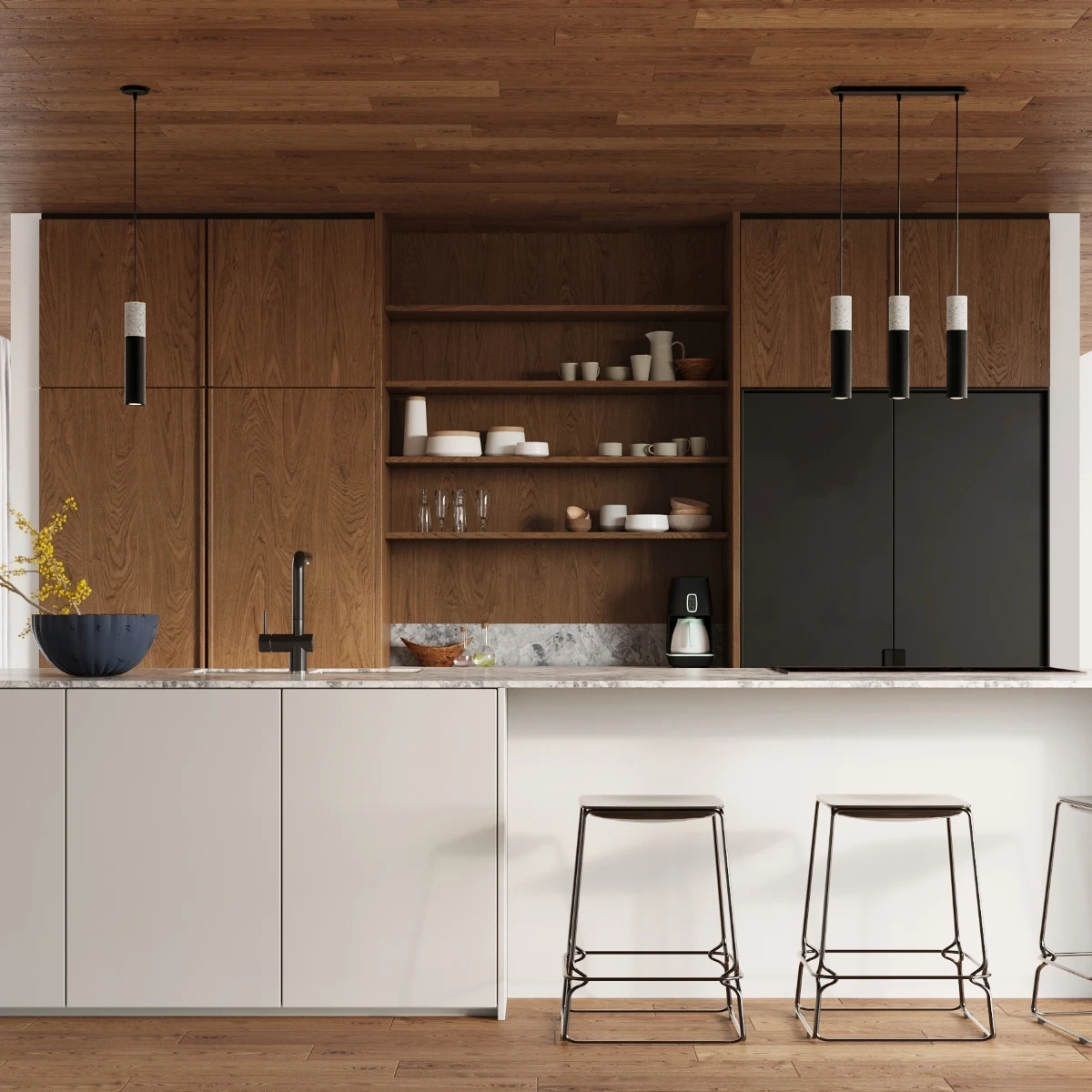 Hanglamp BORGIO 3P zwart