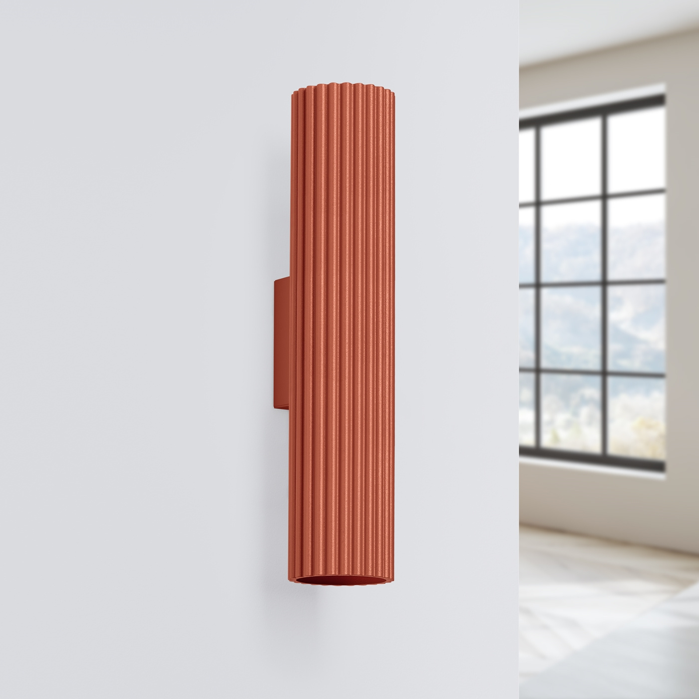 Wandlamp KARBON 30 rood oker