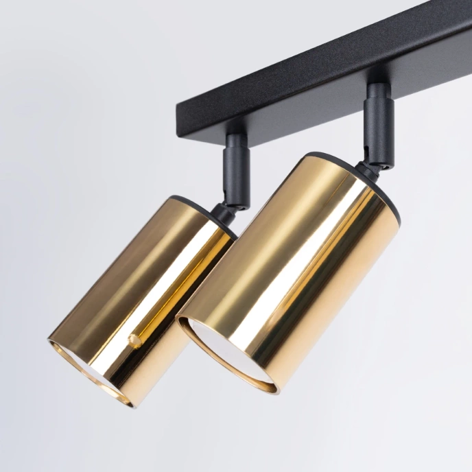 Plafondlamp WINX 6L zwart/goud