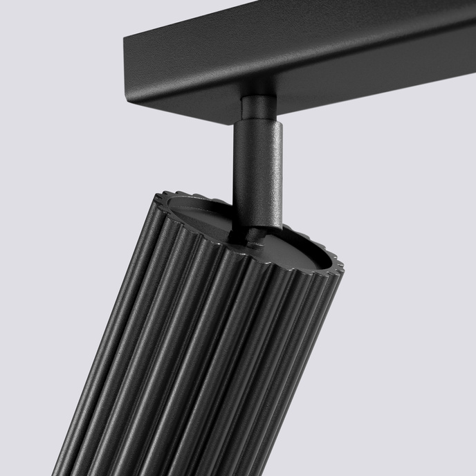 Plafondlamp KARBON 3L zwart