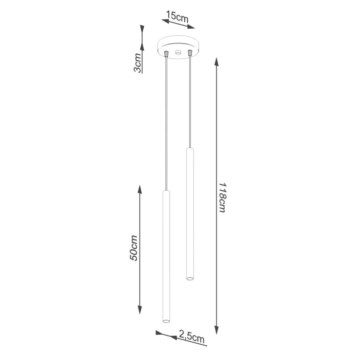 Hanglamp PASTELO 2 zwart