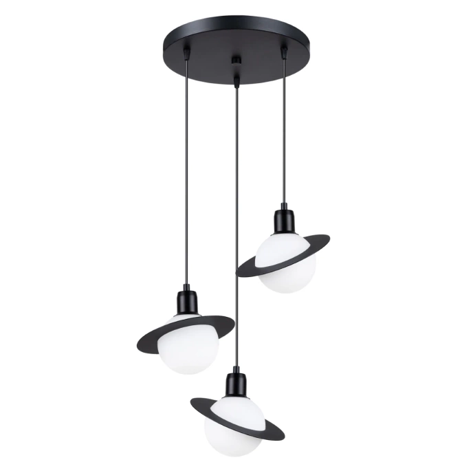 Hanglamp HYPERION 3P zwart