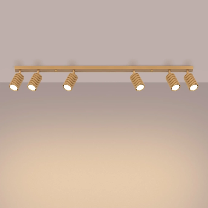 Plafondlamp KARBON 6L goud