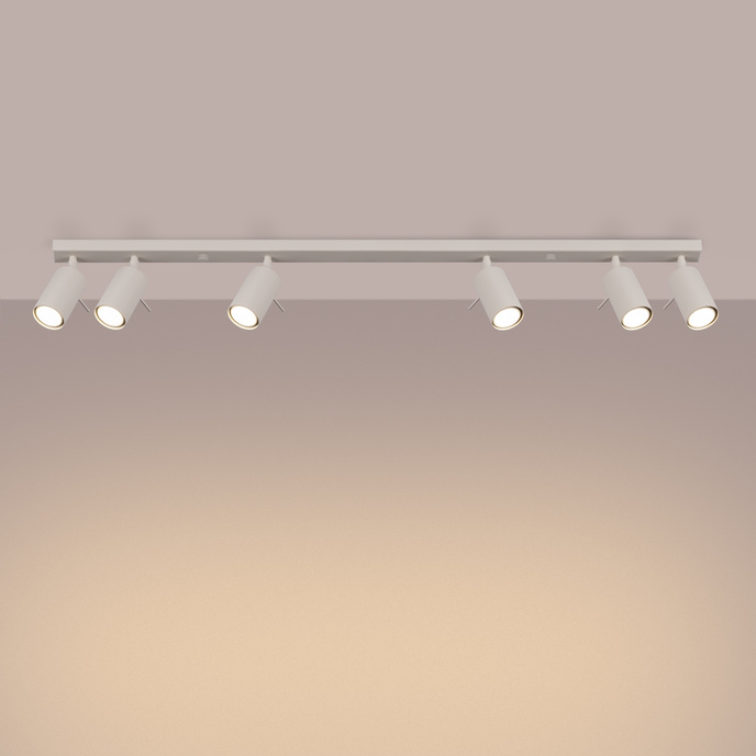 Plafondlamp RING 6L beige