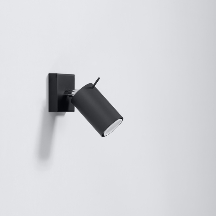 Wandlamp RING zwart