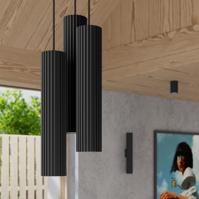 Wandlamp KARBON 20 zwart