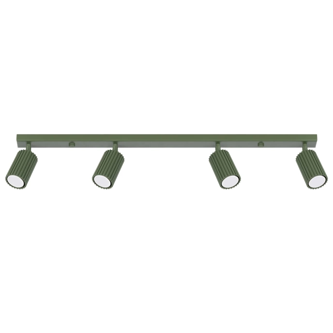 Plafondlamp KARBON 4L olijfgroen