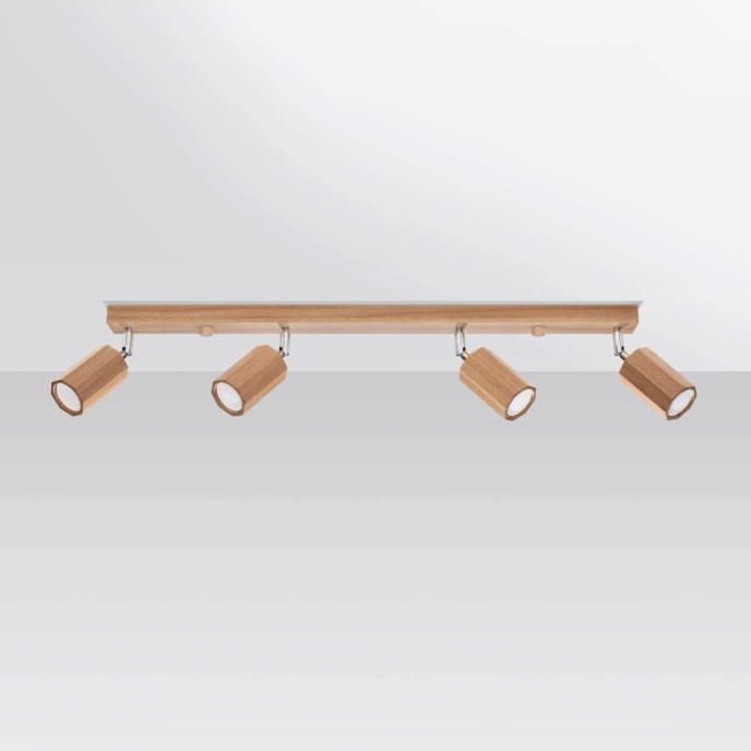 Plafondlamp ZEKE 4 eik