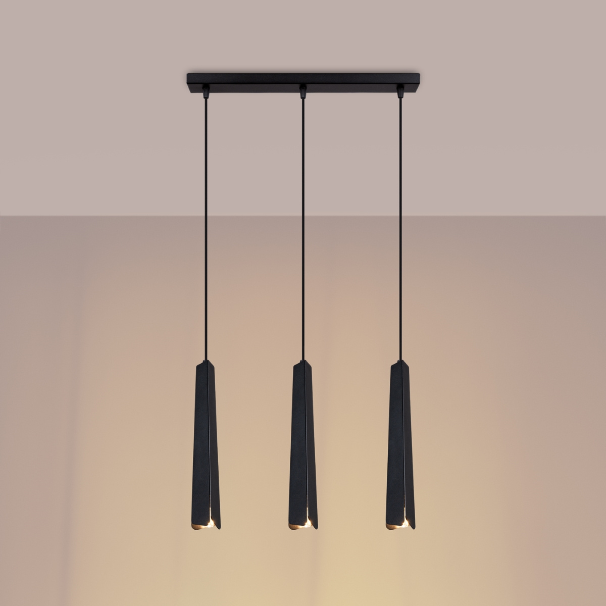 Hanglamp PRYSM 3L zwart