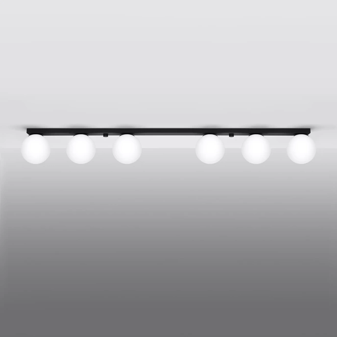 Plafondlamp YOLI 6 zwart