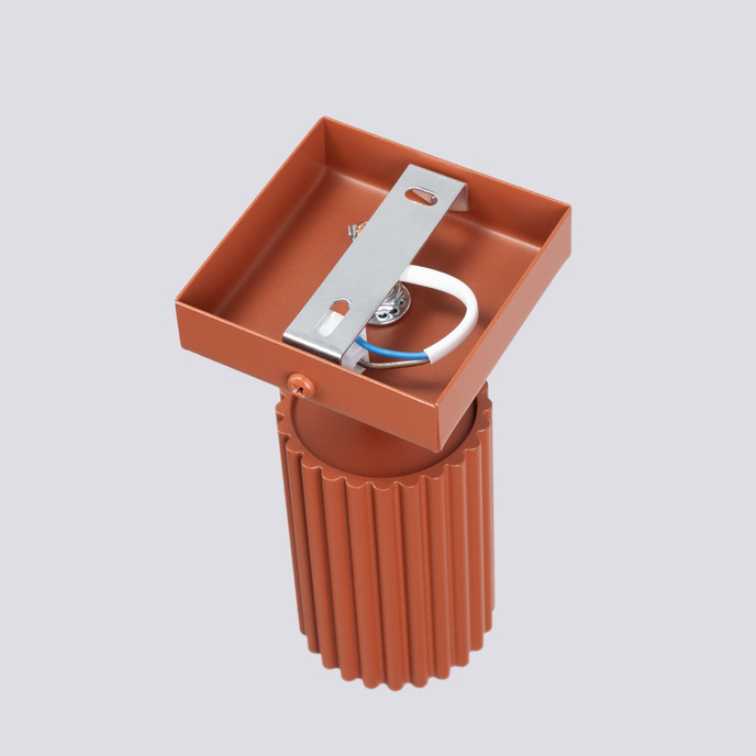 Wandlamp KARBON rood oker