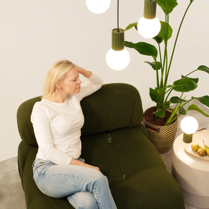 Wandlamp HALO olijfgroen IP44